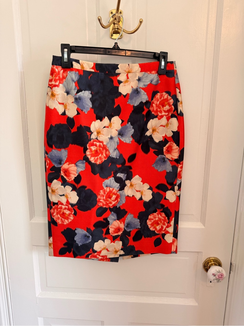 J. Crew Collection Fall Floral Pencil Skirt